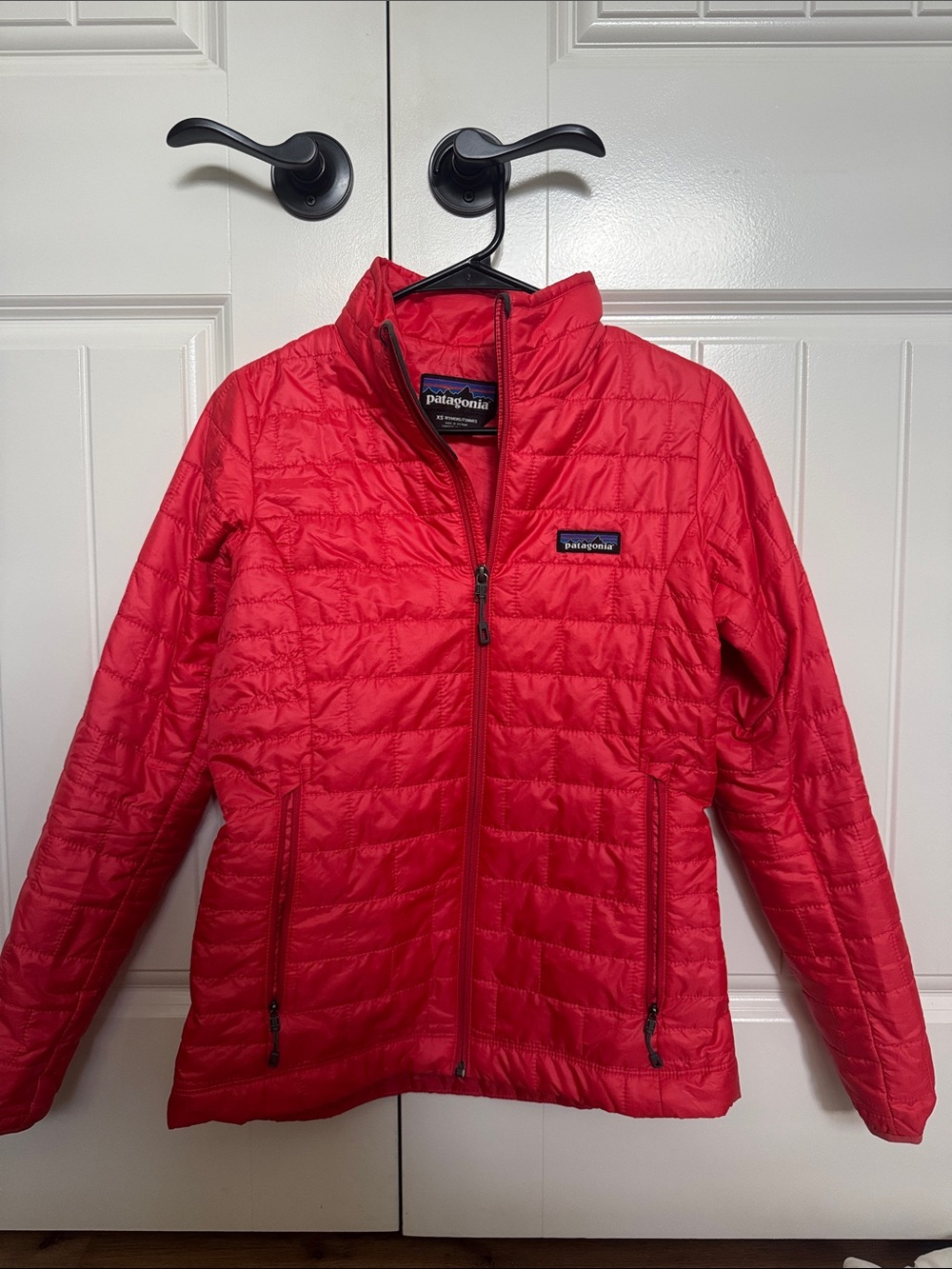 Patagonia Women's Bright Red Quilted Puffer Jacket